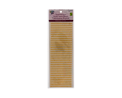 Perles adhésives dorées/argentées - 6.8cmx9.7cm