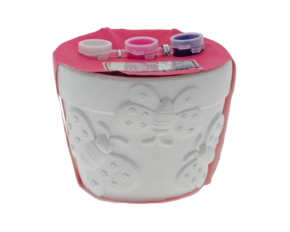 Paint Your Own Plaster Flower Pot Kit
