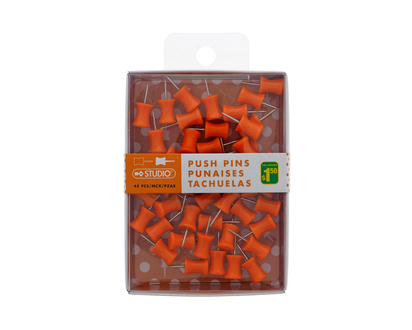 Colored Push Pin Set, 45pc - 45 ct