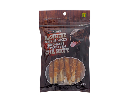 Chicken Rawhide Sticks, 10 Pack - 90g