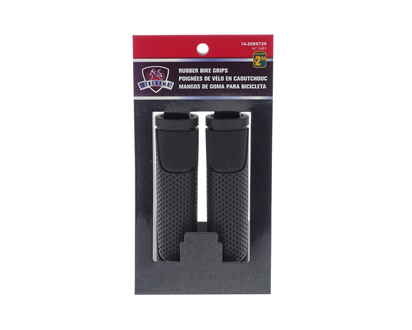 Rubber Bicycle Grips, 2pc - 2pk,2.8cmx12.5cm