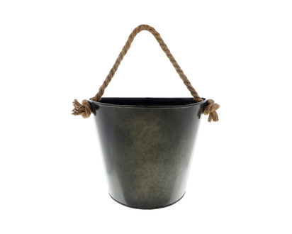 Half Moon Metal Planter W/ Handle
