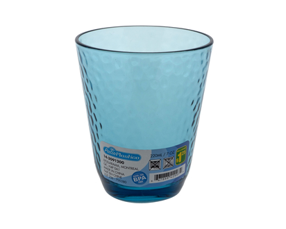 Hammered Look Plastic Tumbler - 220ML/ 7.4 OZ