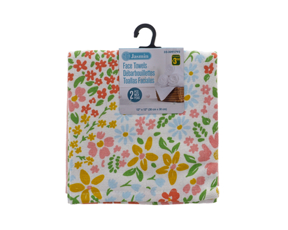 Face Towel, Assorted, 2pc - 2pk