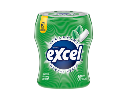 EXCEL Spearmint Gum Bottle - 60ct