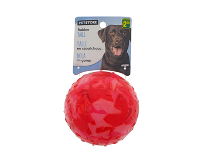 Dog Colorful Rubber Ball Toy - 74 g