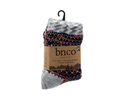 Cozy Jacquard Socks - 9-11