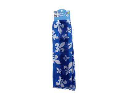 Foulard québec avec fleur de lys - 59 po X 9.5 po