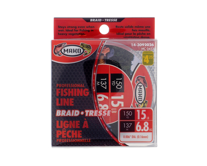 Braided Fishing Line On Spool - 150 Yards