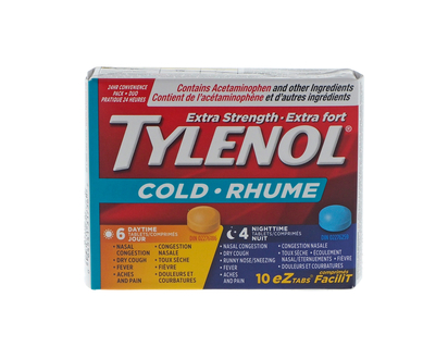 Extra Strength Cold Tablets, 10pc - 6 Daytime & 4 Night