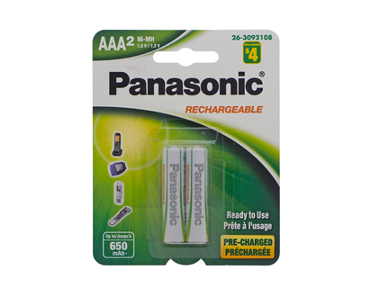 AAA Rechargeable Batteries - 2pk AAA/ 720mAh