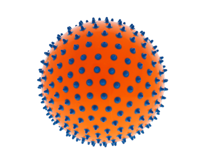 2 Colours PVC Playball With Spikes - 9"/100 g