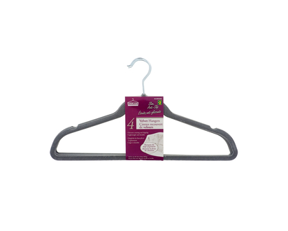 Velvet Hangers, 4 Pack - 4pk