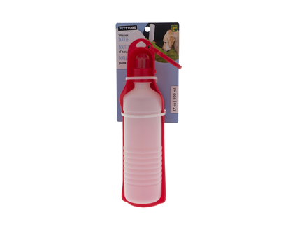 Dog Water Bottle With Clip - 17 oz