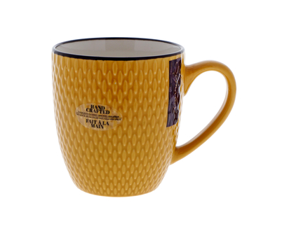 Embossed Deep Color New Bone Mug - 11.2oz/331ml