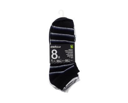 Men'S Ankle Socks, 8PC - Sock Size 10-13