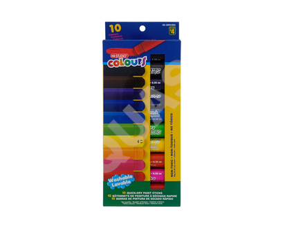 Bâtons de peinture séchage rapide, 10pc - Pqt de 12/10