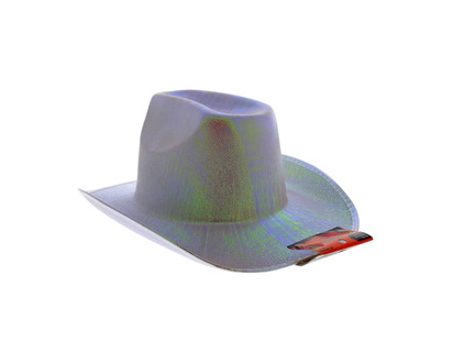 Hween-Iridescent Cowboy Hat For Adults - 33.5cmx38cmx15cm