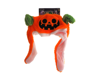 Halloween-Pumpkin Plush Hat For Kids - 13.8"x21"