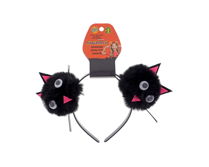 Halloween-Bandeau avec pompoms - Assorti
