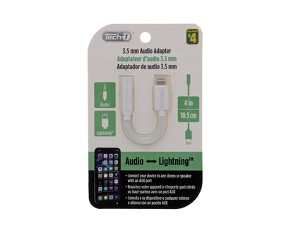 Adaptateur Lightning à auxiliaire - 10.5 CM