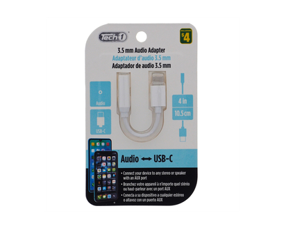 Adaptateur audio USB à type C - 10.8 cm