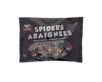 Bonbons araignée sacs individuels, 40pc - Pqt 32