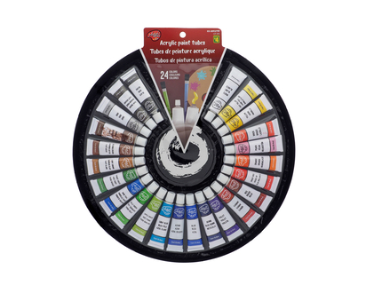 Acrylic Paint Tubes, 24pc - 24pk/12ml/0.4oz