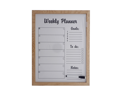 Dry Erase Weekly Message Board-English - 42.5 X32.5 X1.8cm