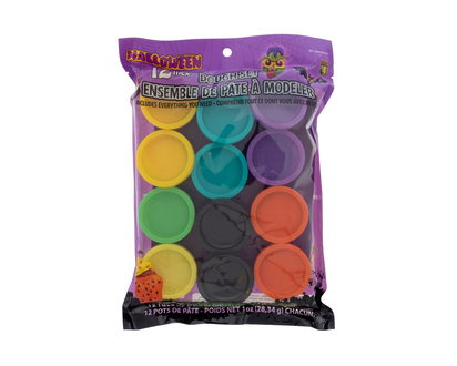 Hween-Glow In The Dark Play Dough, 12pc - 12pk