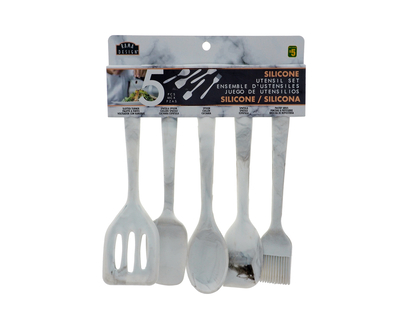 Mini Marble Silicone Utensil Set, 5pc - 5 Pk