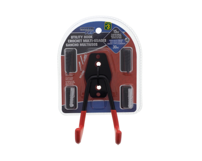 Garage Storage Utility Double Hook - 6.4cmx7.5cmx10.9cm