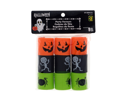 Hween-Mini Plastic Printed Springs, 9pc - 9pk