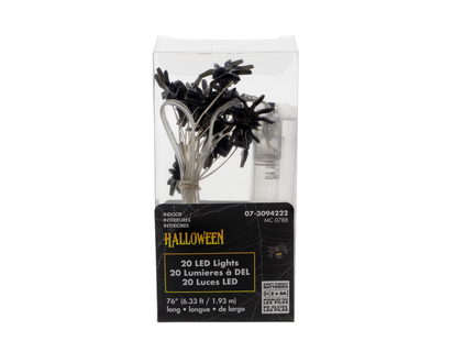 Halloween-Character Heads DEL Garland - 20 pk/3cm10cm