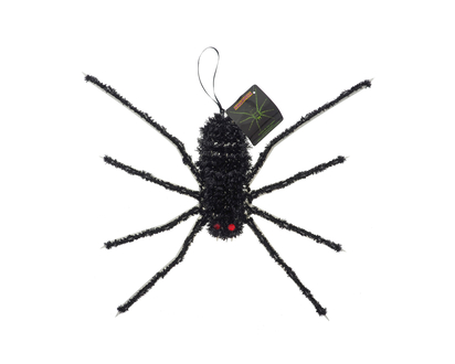 Halloween-Guirlande araignée yeux rouges - 40cmx45cm