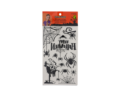 Halloween-Assortiment tatoos temporaires - 21X12.3CM