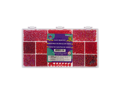 Beads In A 12-compartment Plastic Case - 270g