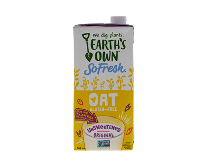 EARTH'S OWN Oat Unsweetened Drink - 946ml