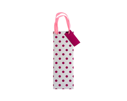 Bottle Gift Bag With Coloured Sides - 12cmx36cmx9cm