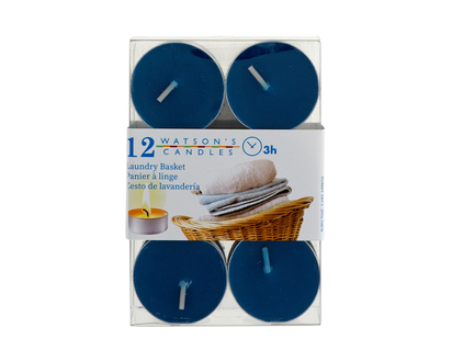 Scented Paraffin Tealight Candles, 12un - 12pk