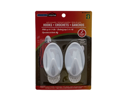 Plastic Removable Hook Set, 2pc - 2 pk