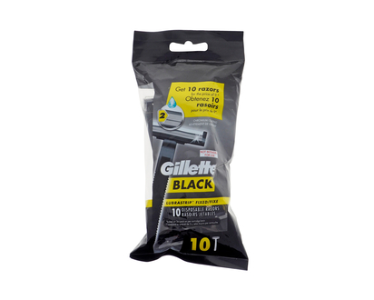 GILLETTE BLACK Men Dispos.Razors 2blades - 10k