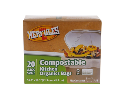 Small Compostable Bin Liner, 20 Pack - 20pk