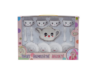 Plastic Tea Set Toy, 13 un - 13pcs