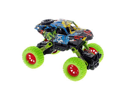 Jeep en plastique avec pneus en caoutcho - 15 cm