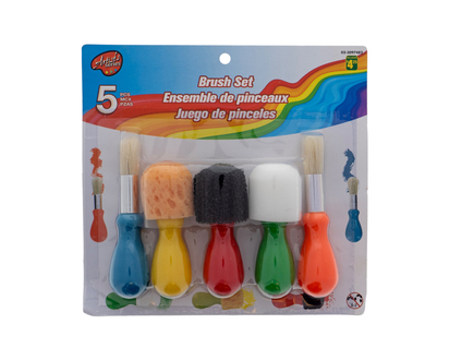 Children's Paint Brushes, 5pc - Set of 5