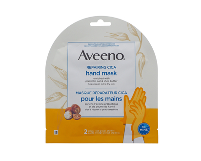 AVEENO Masque réparateur cica p/mains - 1 Paire