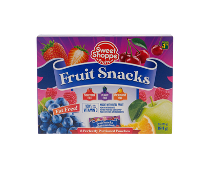 Mixed Fruit Snack - 8 Pouches - 182g