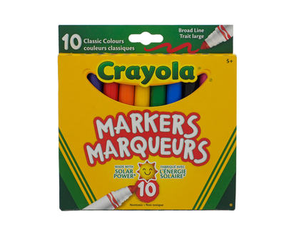 Marqueurs à trait large, 10pc - 10un