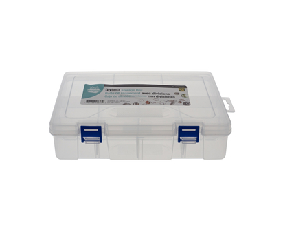 Plastic Craft  Divided Storage Box - 22.6cmx15.7cmx6cm